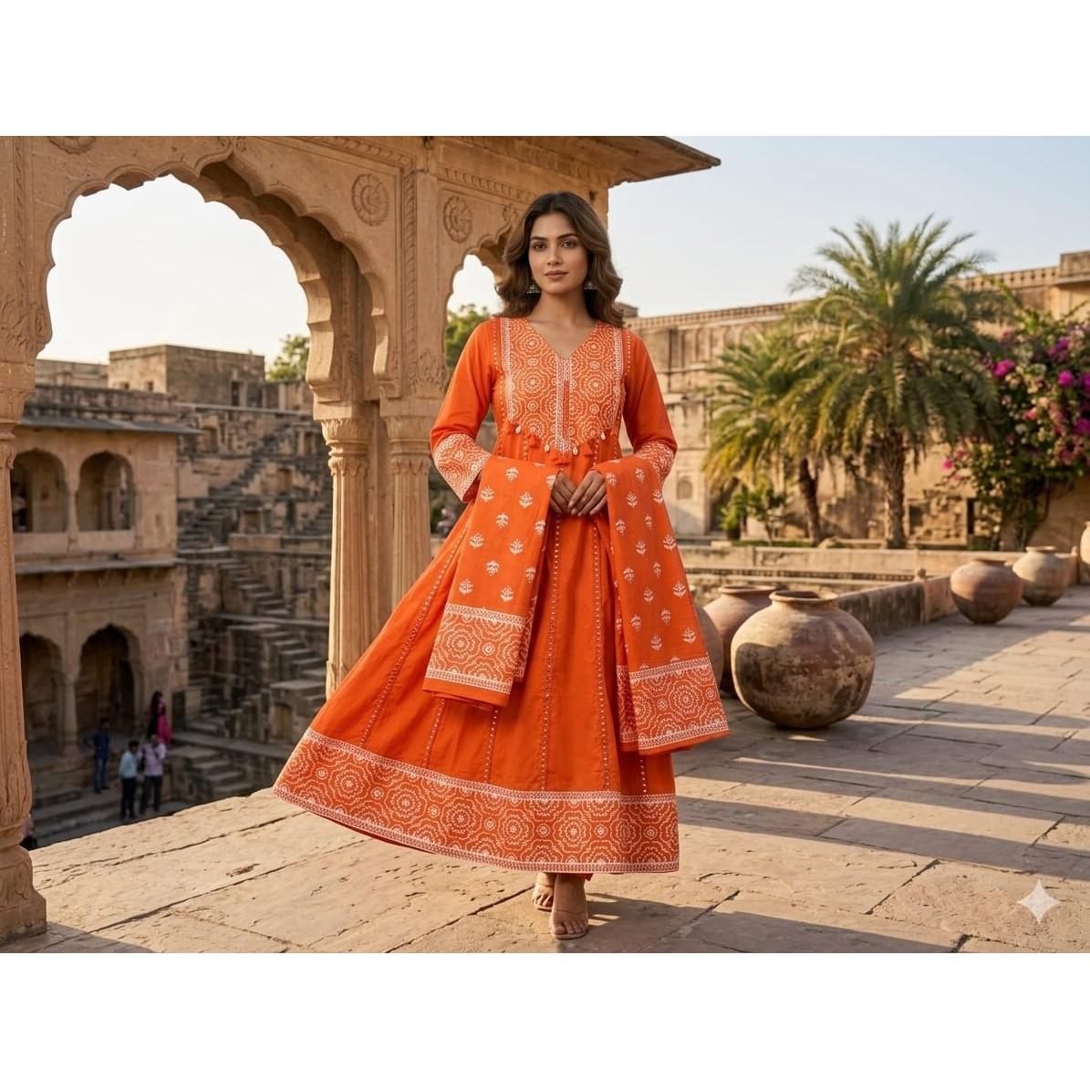 Party Wedding Wear Anarkali Suit Indian Pakistani Ethnic Kurta Pant Dupatta Set