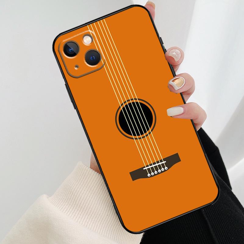 Klassische Holzgitarre Handyhülle Für iPhone 17 Pro Max 14 13 12 11 15 16 Pro Max mini 16 15 Plus 16e 17 Air Cover