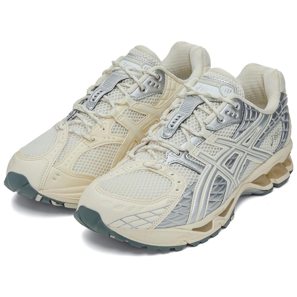 ASICS GEL Nimbus 10.1 Cushioning Support Low top Casual Shoes Unisex Butter White Silver 1203A929-100