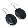 Natural Black Tiger Eye Gemstone 925 Sterling Silver Jewelry Earring 1.89" AEE-10829