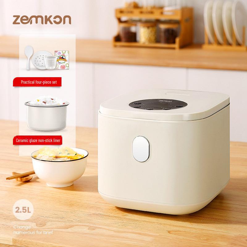 Zemkom Smart Mini Rice Cooker (1-3 People) with Rice-Soup Separation