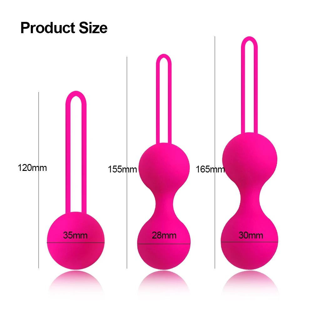 Kegel Balls Sex Toys for Woman Vaginal Tight Exercise Ben Wa Smart Geisha Muscle Tighten Shrink Ball Adult Sex Toys for Women