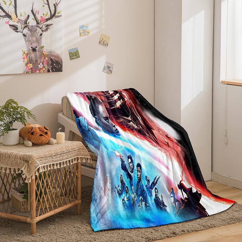 Column Double-Sided Flannel 3D Digital Printed Blanket Blanket