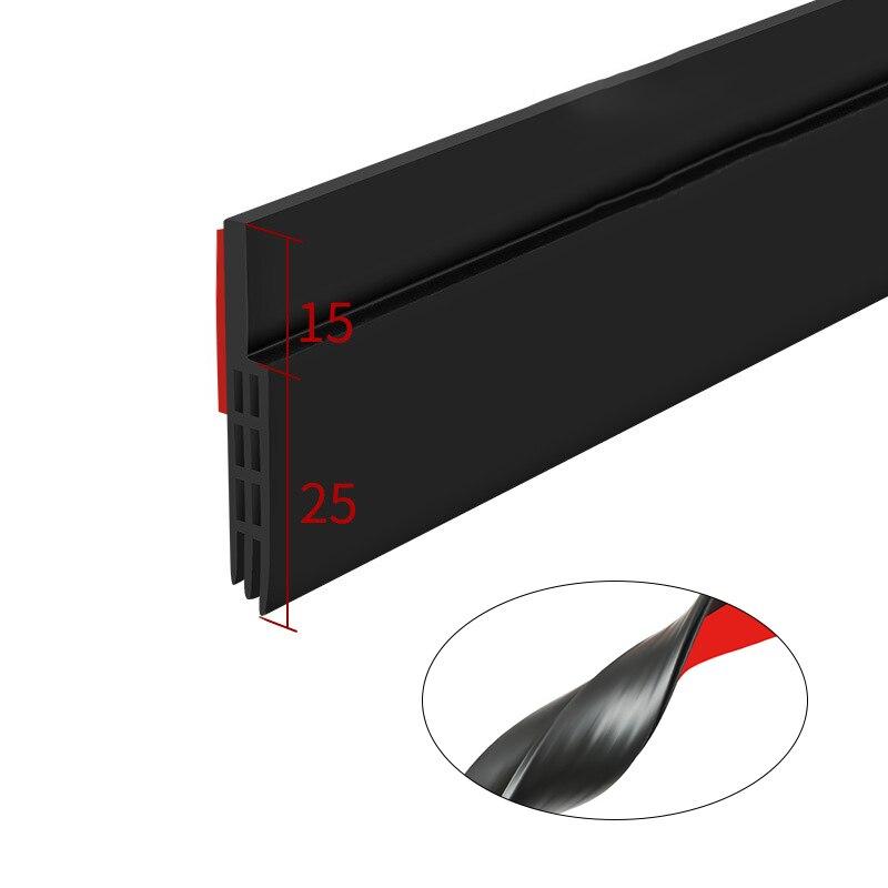 Bandă de Etanșare Inferioară a Ușii Rezistentă la Vânt Izolată Fonic Perie pentru Ușă Blocator de Curent de Aer Tăiabil Pliabil Etanșant Meteorologic Autoadeziv Spumă Acustică