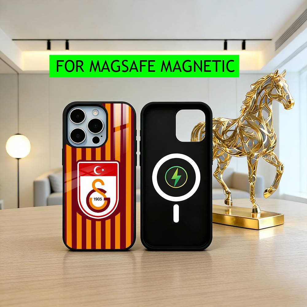 

Чехол для телефона Pattern G-Galatasaray SK-es для iPhone17,16,15,14,13,12,11 Plus,Pro Магнитный с беспроводной зарядкой Magsafe iPhone16