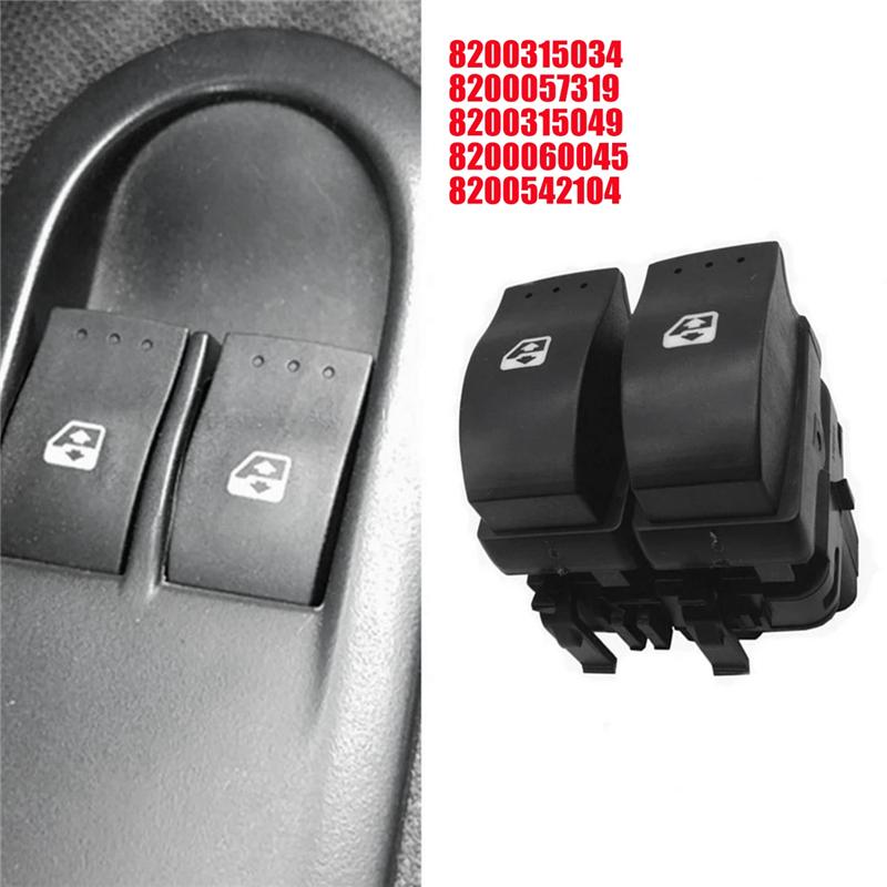 A90Q-8200315034 Power Window Control Switch For Renault Clio II 21998-2016 Window Lifter Buttons 8200057319 8200315049 Accessori