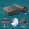 Bath Pillow for Head and Neck with 6 Non-Slip Suction Cups, Ergonomic Bathtub Pillow Home Spa Headrest