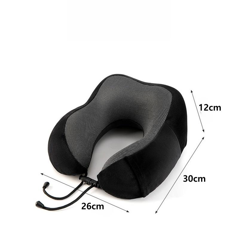 Cuscini per il collo in memory foam a forma di U Cuscino da viaggio morbido Cuscino per il collo per massaggi Cuscino per aereo per dormire Biancheria da letto sanitaria cervicale