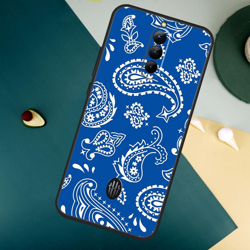 Royal Bandana Paisley For ZTE Nubia Red Magic 10S 8 9 8S 9S Pro Plus 10 Air 6S 7S 7 Pro Red Magic 11 Pro Plus Case