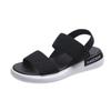 Sports Sandals Women's Elastic Elastic Summer Flat Outer Wear Roman Beach Women's Shoes Sexy Sandals Elegant Shiny Comfortable Sandals
