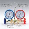Professional AC Refrigerants Manifold Gauge For Precise Pressure Measurement In HVAC Systems Diagnostic Tool With Hose