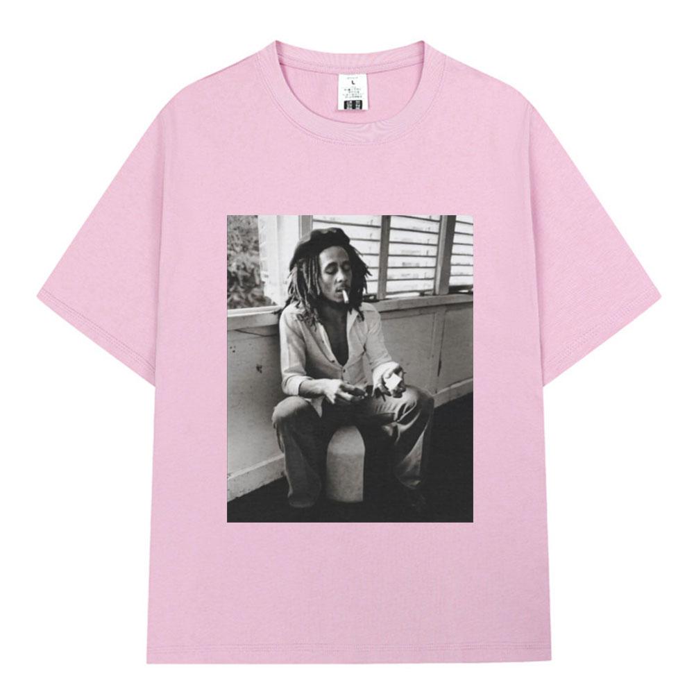 Reggae Music Originator Bob Marley T Shirt Unisex Vintage Gothic Tshirt Cotton Casual Oversized Short Sleeve Tshirts Streetwear