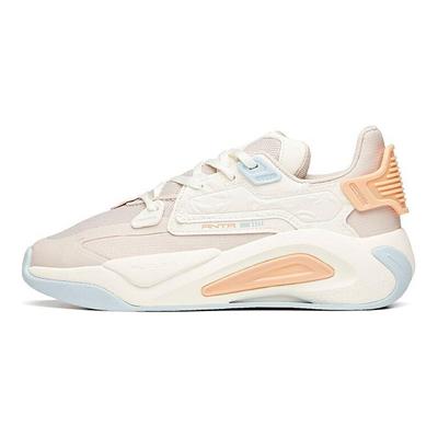 Lifestyle Series Non-Slip Wear-Resistant Low-Top Skate Shoes Women Sneaker Lotus-Gray White 122118083-3