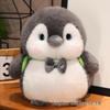 Penguin Brother & Sister Bib Plush Toy - Kid's Comfort Doll & Gift Pillow
