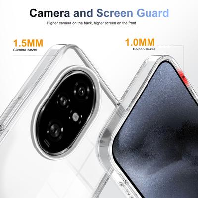 For Honor 200 Pro 5G Clear Phone Case TPU+PC Anti-Slip Drop-Proof Back Cover