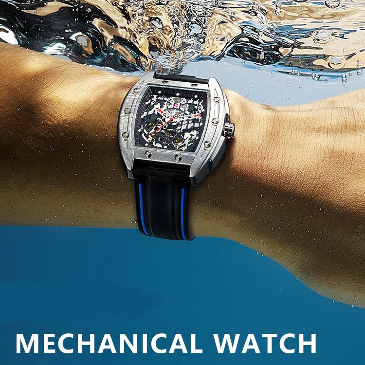 AILANG New Automatic Mechanical Watch Hollow Men's Watch Waterproof Cool Fashion Men's Watch
