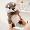 Peluche Lontra che Abbraccia Morbido Accogliente Cartone Animato Animale Bambola Lontra Bambino Carina Ben Educata Divertente Giocattoli per Bambini Bel Regalo