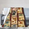 DND D&D Dragon Retro Super Warm Blanket  Child Plush Bedding Throws Novelty Couch Bed Flannel Bedspread Sofa Bed Cover