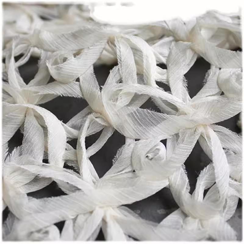 Cut-out Plaid Creative Fishing Net Dress Woven Clothing Designer Fabric Wholesale Cloth Per Meter for Sewing Diy Material