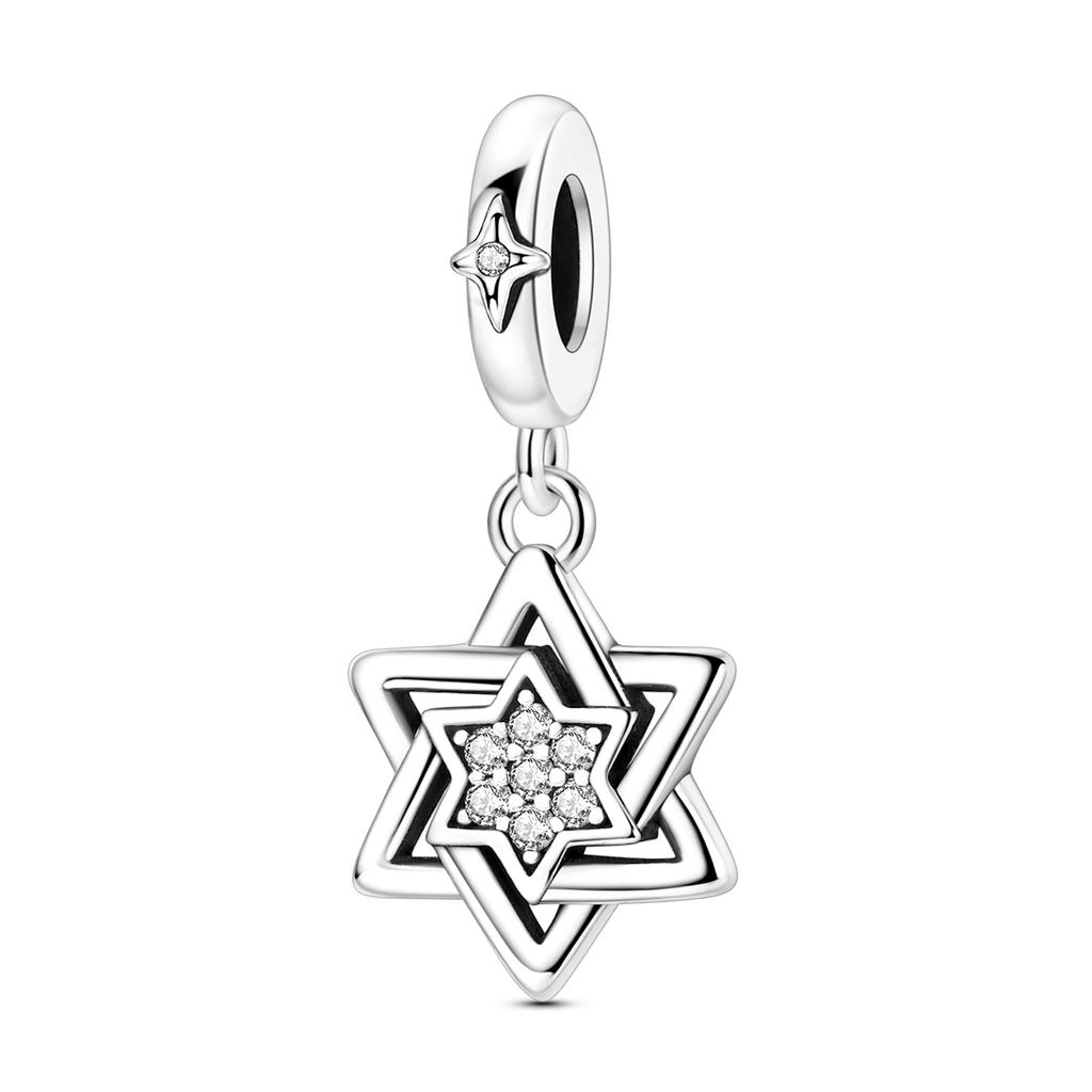 Original 925 Silver Charms Star Moon Sun Starry Sky Pendant Beads For Women Fit Bracelet DIY Fine Jewelry