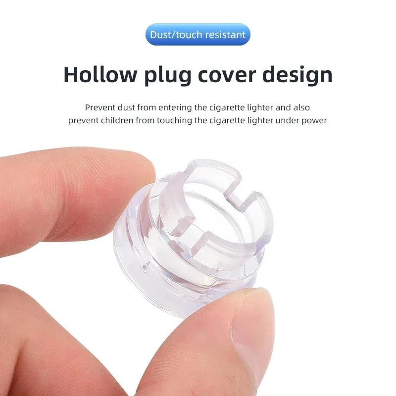 Car Cigarette Lighter Dust Cover Dustproof Decoration Cap For Volkswagen VW Golf R Polo Tiguan Passat B6 Rline Touran CADDY GTI