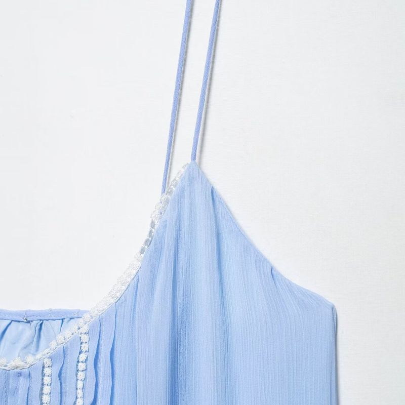 Kaslead New Women Clothes Western Style Fashion Medium Long Version Fine Sling Dress 3064334