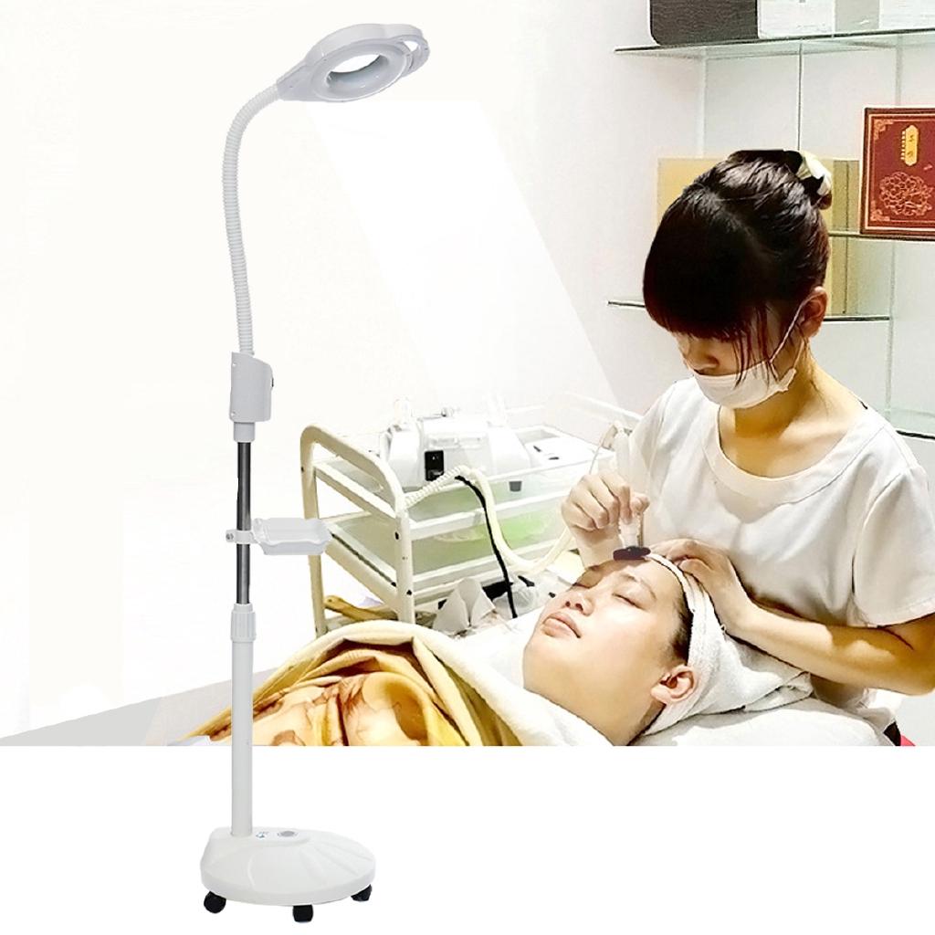 16X Diopter LED Magnifying Floor Stand Lamp Magnifier Glass Ligth Len Facial Light 220v-240V