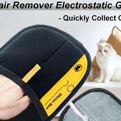 2026 New Pet Hair Removal Glove For Cats & Dogs Pet Hair Remover Electrostatic Gloves,