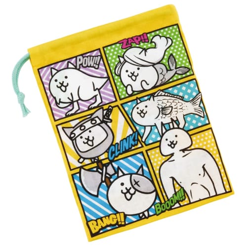 Skater Children's Cup Bag, 21 x 15 cm, The Battle Cats 23, Made in Japan, KB62-A