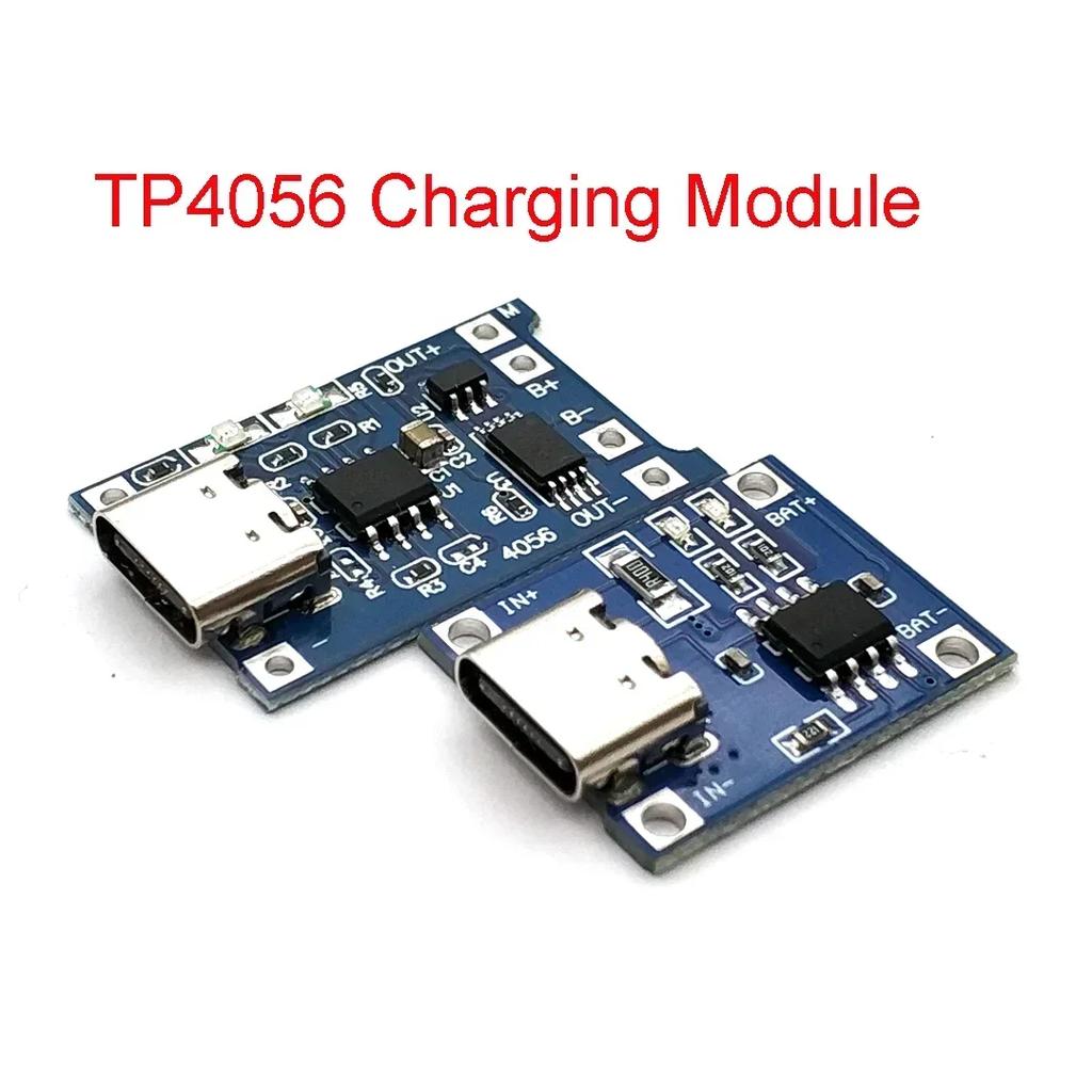 5V 1A Micro USB 18650 Type-c Lithium Battery Charging Board Charger Module+Protection Dual Functions TP4056 18650