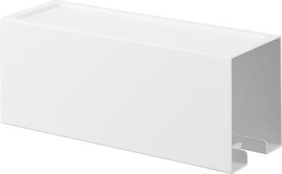 Yamazaki Jitsugyo Magnetic Carpet Cleaner Holder White Approx. W20 X D7.2 X H8cm Tower Adhesive Cleaner Storage Case Quickly Used 3712