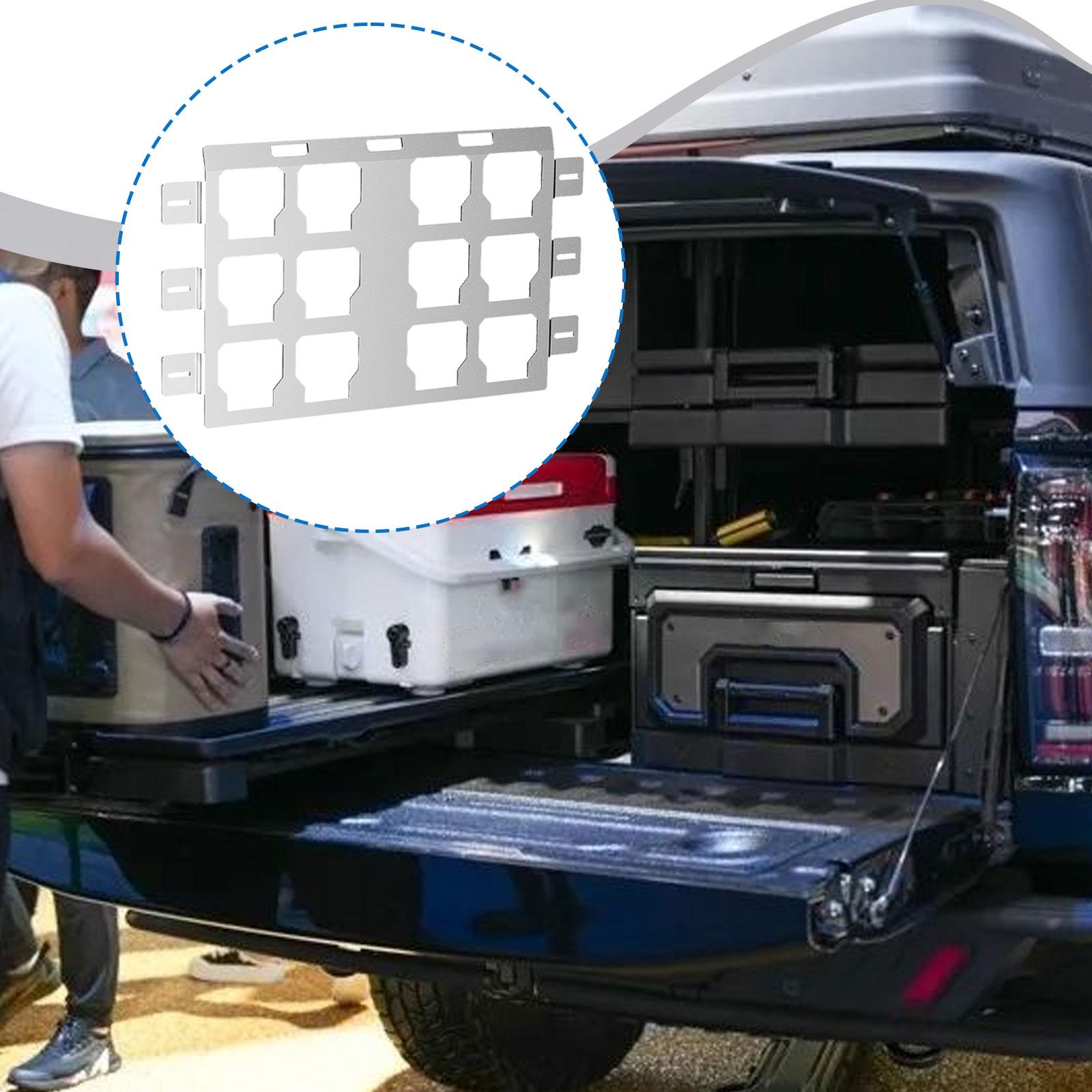 

Mounting Plate Compatible Steel Wear Resistant Organizer Quick Connect Mounting Base Storage Toolbox for Bench срібний