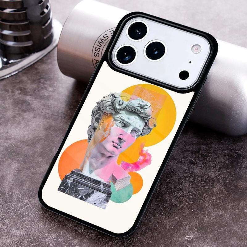 David Statue Abstract Art Phone Case For iPhone 17 16 15 14 13 12 11 Pro Max Plus 17Air Soft Silicone Cover