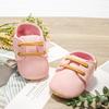 Neugeborene Babyschuhe Mode Lässig Kleinkind Jungen PU-Leder Rutschfest Faltbare Gummisohle Kleinkind Erste Laufschuhe