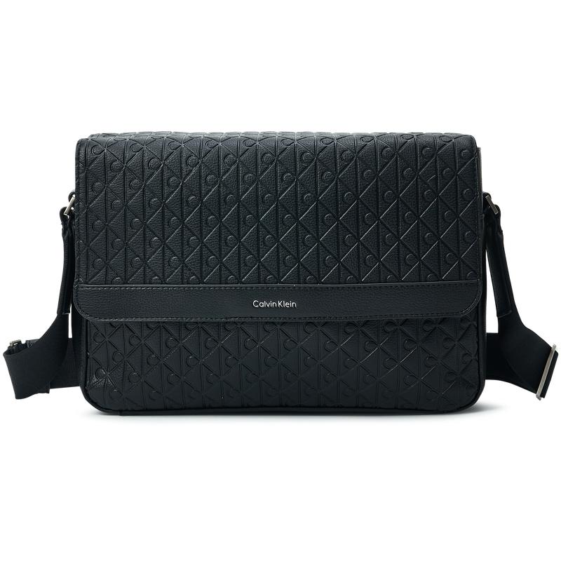 

Calvin Klein Logo Monogram Embossed Crossbody Bag Men Shoulder Bag Space-Black 4D3318G-UB1 Basic Set (Bag)