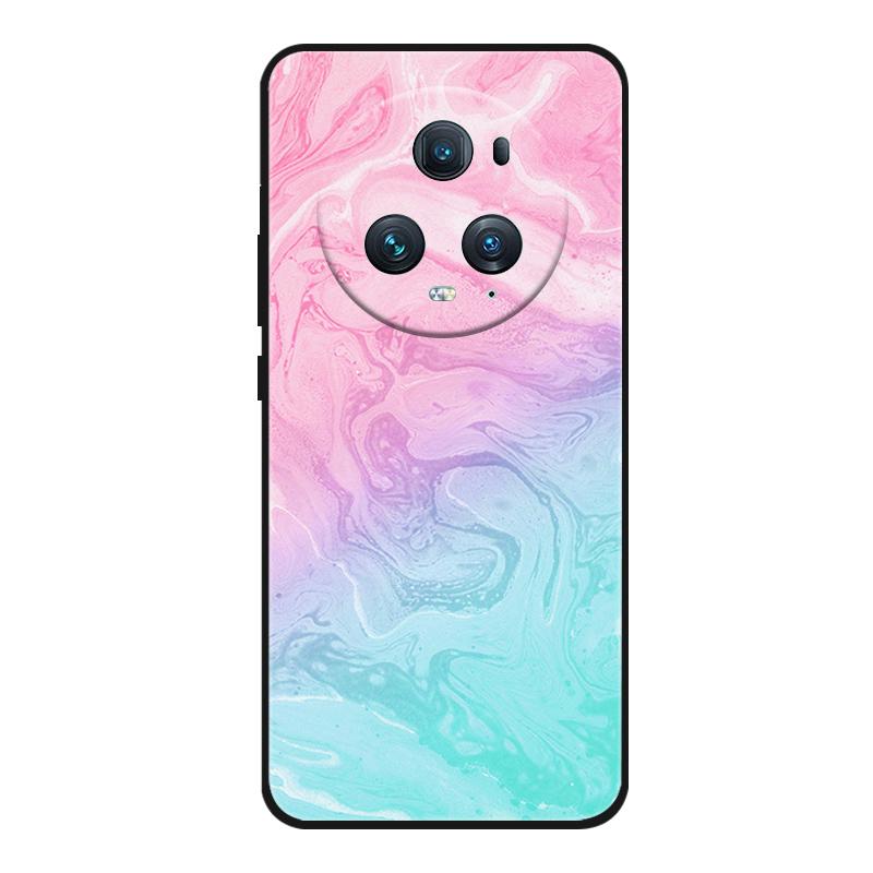 Funda For Honor Magic 5 Pro Phone Case Cute Cartoon Cat Black Silicone Soft Back Cover Case For Honor Magic5 Pro Case PGT-AN10