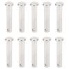 10Pcs Round Clevis Pins Flat Head 304 Stainless Steel Locating Linear Moving Parts M8x40mm