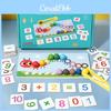 Wooden Caterpillar Counting Bead Clip Puzzle Toy For Kids Education And Parent Child Interaction