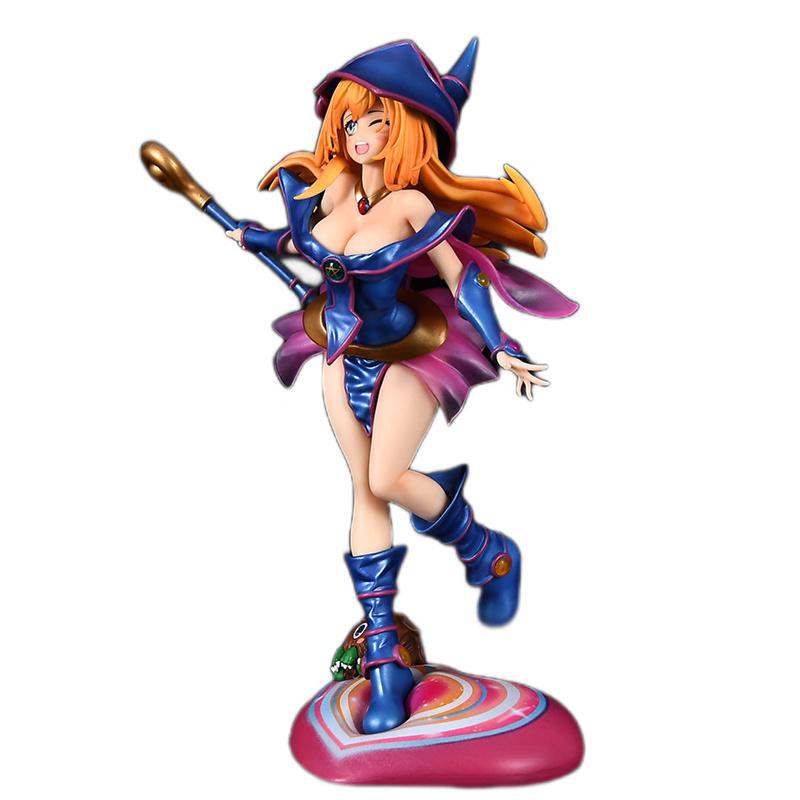 28cm Yu-Gi-Oh Dark Magician Girl 2.0 Figures Two-Dimensional Girl Kawaii Magician Doll Collector Japanese Dolls Pvc Gift