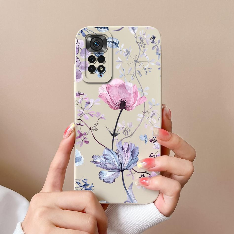 For Xiaomi Redmi Note 11S Cases Cartoon Liquid Silicone Full Coverage Anti Drop Shell For Xiaomi Redmi Note11S 11 S Coque Capa