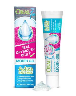 Oral7 Γέλη Στόματος 50g: Περιέχει 4 τύπους φυσικών ενζύμων Ενυδατική δράση διαρκεί για 7 ώρες Για ξηροστομία, ενυδατικό τζελ στόματος, κακοσμία του στόματος