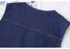 2026 Plus Size Women's V-Neck Denim Vest: Slimming, Versatile Cardigan for Spring/Autumn