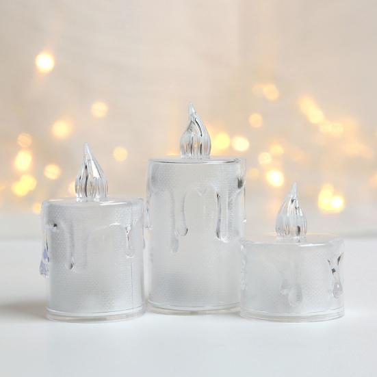 24Pcs LED Electronic Candle Safe Realistic Flameless Battery-powered Candle Light for Home Festival Decoration