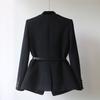 Stand-up Collar Jacket Spring Fashion Mid-length Waist Slimming Coat Small Fragrance Shoulder Women's Clothing