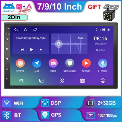 7/9/10 cali 2 Din Radio samochodowe z Androidem multimedialny odtwarzacz wideo uniwersalne radio stereo GPS dla volkswagena Nissan Hyundai Kia Toyota