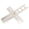 Stainless Steel Tile Hole Locator Ruler   Drill Punch Tool for Home Decoration and Maintenance