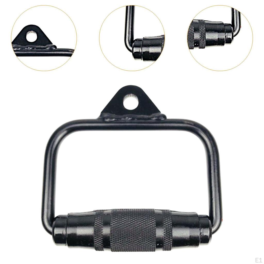 D Row Handle Cable Machine Attachment Strength Training Stirrup System Triceps Workout
