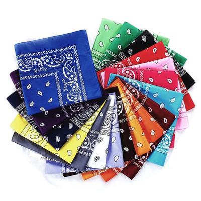 Unisex Headwear Handkerchief Hair Band Paisley Bandana Printed Square Scarves Wristband