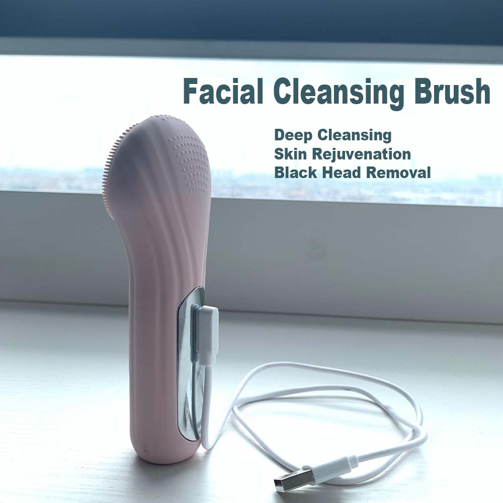 Waterproof Magnetic Charging Cable Facial Brush Cleanser Face Neck Massage Products Face Cleaning Brush