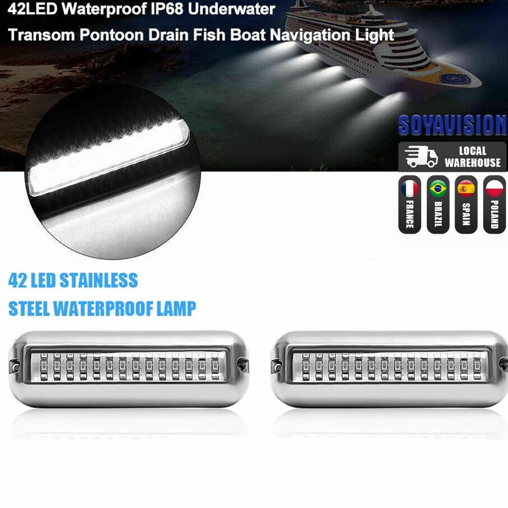 2ks 5palcové podvodní světlo jachet 42 LED navigační světlo pro nákladní loď Záďová kotvová lampa Signál pro plavbu námořních lodí